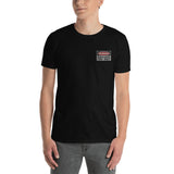 Warning Race Fuel Only Embroidered Short-Sleeve Unisex T-Shirt