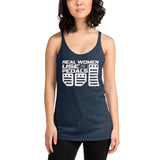 Real Women Use 3 Pedals Women's Racerback Tank