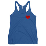 TURBO DEALS PEACE AND LOVE Women's Racerback Tank