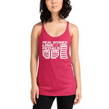 Real Women Use 3 Pedals Women's Racerback Tank