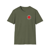 Vandal Racing Red Sun logo T-Shirt | Minimal Chest Graphic