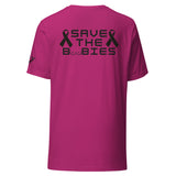 Boobaru Save the Boobies Breast Cancer awareness Unisex t-shirt