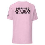 Boobaru Save the Boobies Breast Cancer awareness Unisex t-shirt