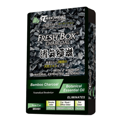 Treefrog Fresh Box Charcoal - New Car Air Freshener