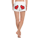 Type R Peace And Love Women's Athletic Short Shorts