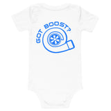 My Mom's Car Is Boosted Baby short sleeve one piece