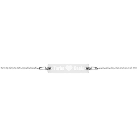 Turbo Deals Silver Bar Chain Bracelet