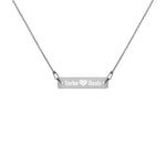 Turbo Deals Silver Bar Chain Necklace