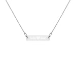 Turbo Deals Silver Bar Chain Necklace