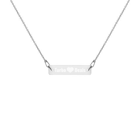 Turbo Deals Silver Bar Chain Necklace