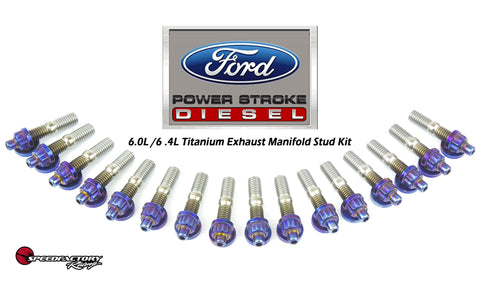 SpeedFactory Ford Diesel (6.0L / 6.4L Engines) Titanium Exhaust Manifold Stud Kit