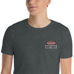 Warning Race Fuel Only Embroidered Short-Sleeve Unisex T-Shirt