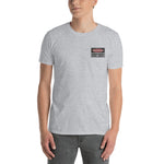 Warning Race Fuel Only Embroidered Short-Sleeve Unisex T-Shirt