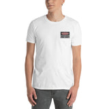 Warning Race Fuel Only Embroidered Short-Sleeve Unisex T-Shirt