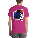 FK8 Aegean Blue Metallic Short-Sleeve Unisex T-Shirt