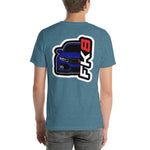 FK8 Aegean Blue Metallic Short-Sleeve Unisex T-Shirt