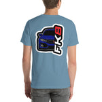 FK8 Aegean Blue Metallic Short-Sleeve Unisex T-Shirt