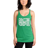 Real Women Use 3 Pedals Women's Racerback Tank