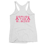 Boo-baru Save the boobies breast cancer awareness Women's Racerback Tank