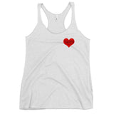 TURBO DEALS PEACE AND LOVE Women's Racerback Tank