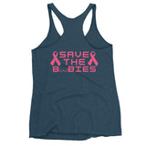 Boo-baru Save the boobies breast cancer awareness Women's Racerback Tank