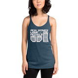 Real Women Use 3 Pedals Women's Racerback Tank