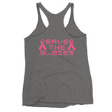 Boo-baru Save the boobies breast cancer awareness Women's Racerback Tank