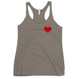 TURBO DEALS PEACE AND LOVE Women's Racerback Tank