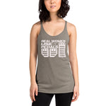 Real Women Use 3 Pedals Women's Racerback Tank