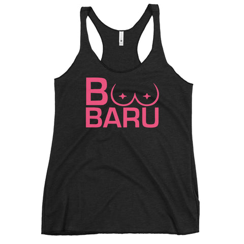 Boo-baru Save the boobies breast cancer awareness Women's Racerback Tank