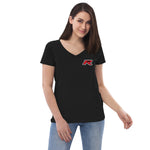 FK8 Boost Blue Women’s recycled v-neck t-shirt