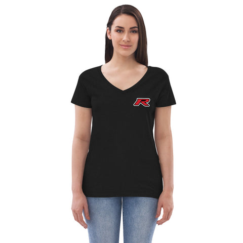 FK8 Boost Blue Women’s recycled v-neck t-shirt