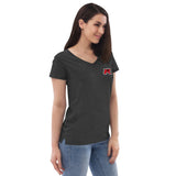 FK8 Boost Blue Women’s recycled v-neck t-shirt