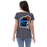 FK8 Boost Blue Women’s recycled v-neck t-shirt