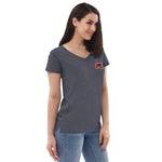 FK8 Boost Blue Women’s recycled v-neck t-shirt