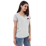 FK8 Boost Blue Women’s recycled v-neck t-shirt