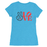 Type R Peace And Love Ladies' short sleeve t-shirt