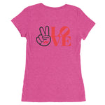 Type R Peace And Love Ladies' short sleeve t-shirt