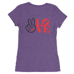 Type R Peace And Love Ladies' short sleeve t-shirt