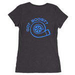 My Man's Car Is Boosted Ladies' short sleeve t-shirt