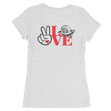 TURBO DEALS PEACE AND LOVE Ladies' short sleeve t-shirt