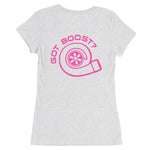 My Man's Car Is Boosted Ladies' short sleeve t-shirt