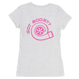 My Man's Car Is Boosted Ladies' short sleeve t-shirt