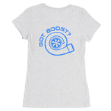 My Man's Car Is Boosted Ladies' short sleeve t-shirt