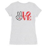 Type R Peace And Love Ladies' short sleeve t-shirt